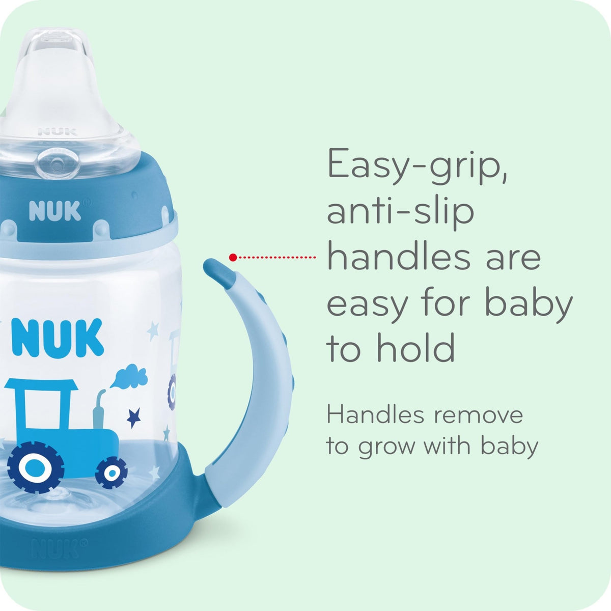 NUK for Nature Learner Cup, 10 oz, 9+ Months – BPA Free, Spill Proof Sippy Cup - Jansha Store