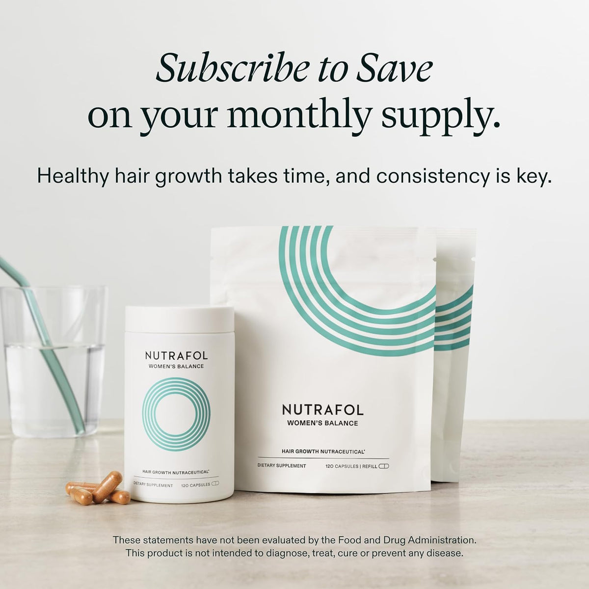 Nutrafol Women's Balance Hair Growth Supplements, Age 45+, 1-Month Bottle - Jansha Store