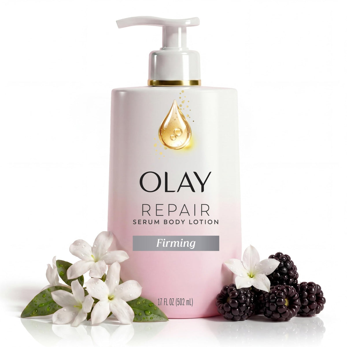Olay Body Lotion for Women, Smoothing with Retinol Serum, Visibly Smoother Skin, 24hr Moisture & Hydration, Fast Absorbing Formula, Vitamin B3 Complex, For All Skin Types, 17 fl oz - Jansha Store