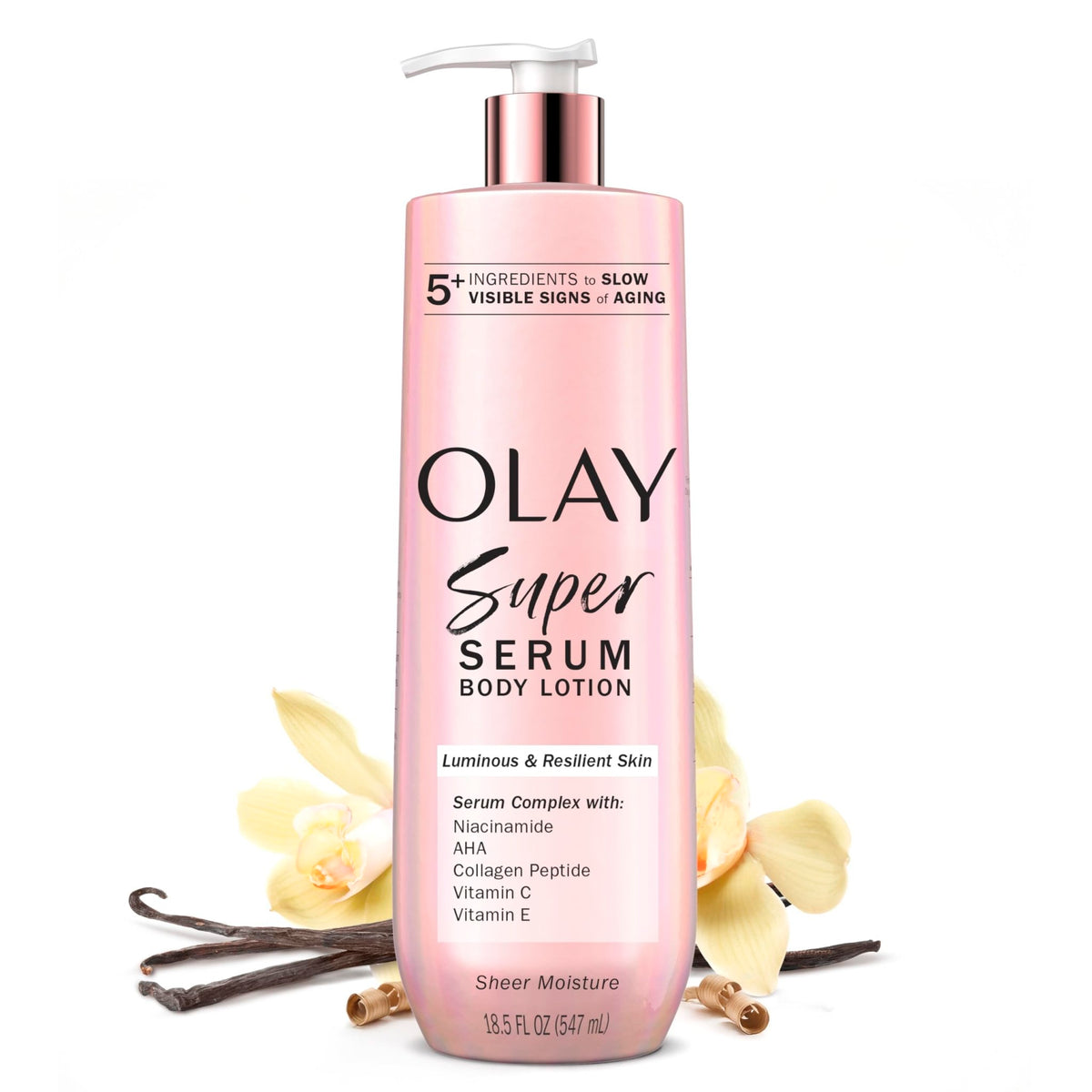 Olay Body Lotion for Women, Smoothing with Retinol Serum, Visibly Smoother Skin, 24hr Moisture & Hydration, Fast Absorbing Formula, Vitamin B3 Complex, For All Skin Types, 17 fl oz - Jansha Store