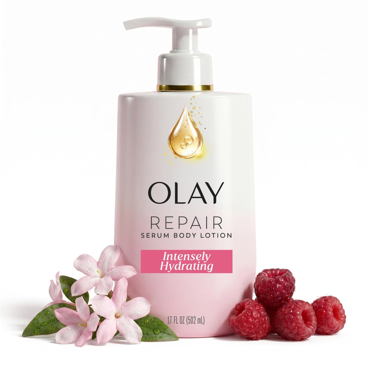 Olay Body Lotion for Women, Smoothing with Retinol Serum, Visibly Smoother Skin, 24hr Moisture & Hydration, Fast Absorbing Formula, Vitamin B3 Complex, For All Skin Types, 17 fl oz - Jansha Store