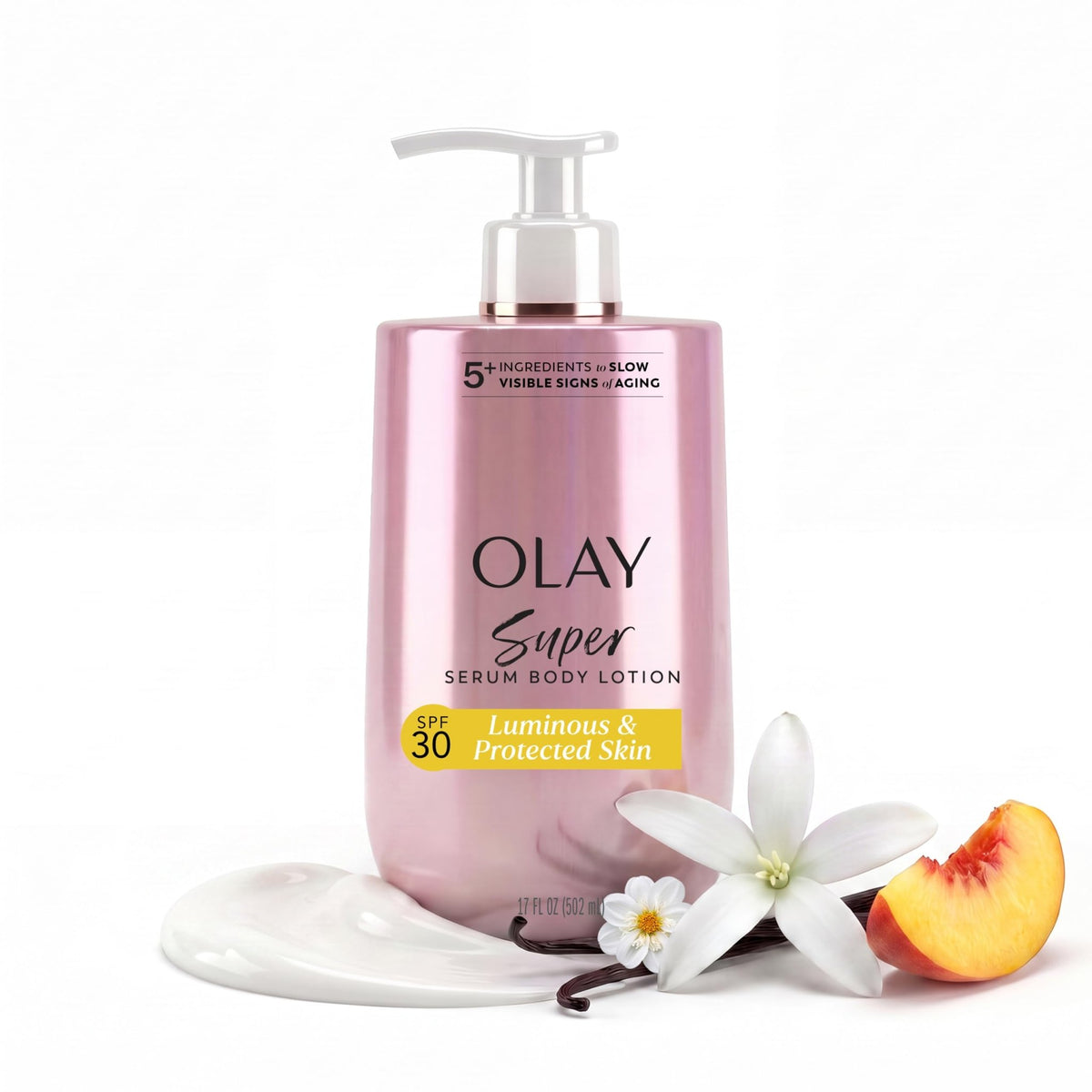 Olay Body Lotion for Women, Smoothing with Retinol Serum, Visibly Smoother Skin, 24hr Moisture & Hydration, Fast Absorbing Formula, Vitamin B3 Complex, For All Skin Types, 17 fl oz - Jansha Store
