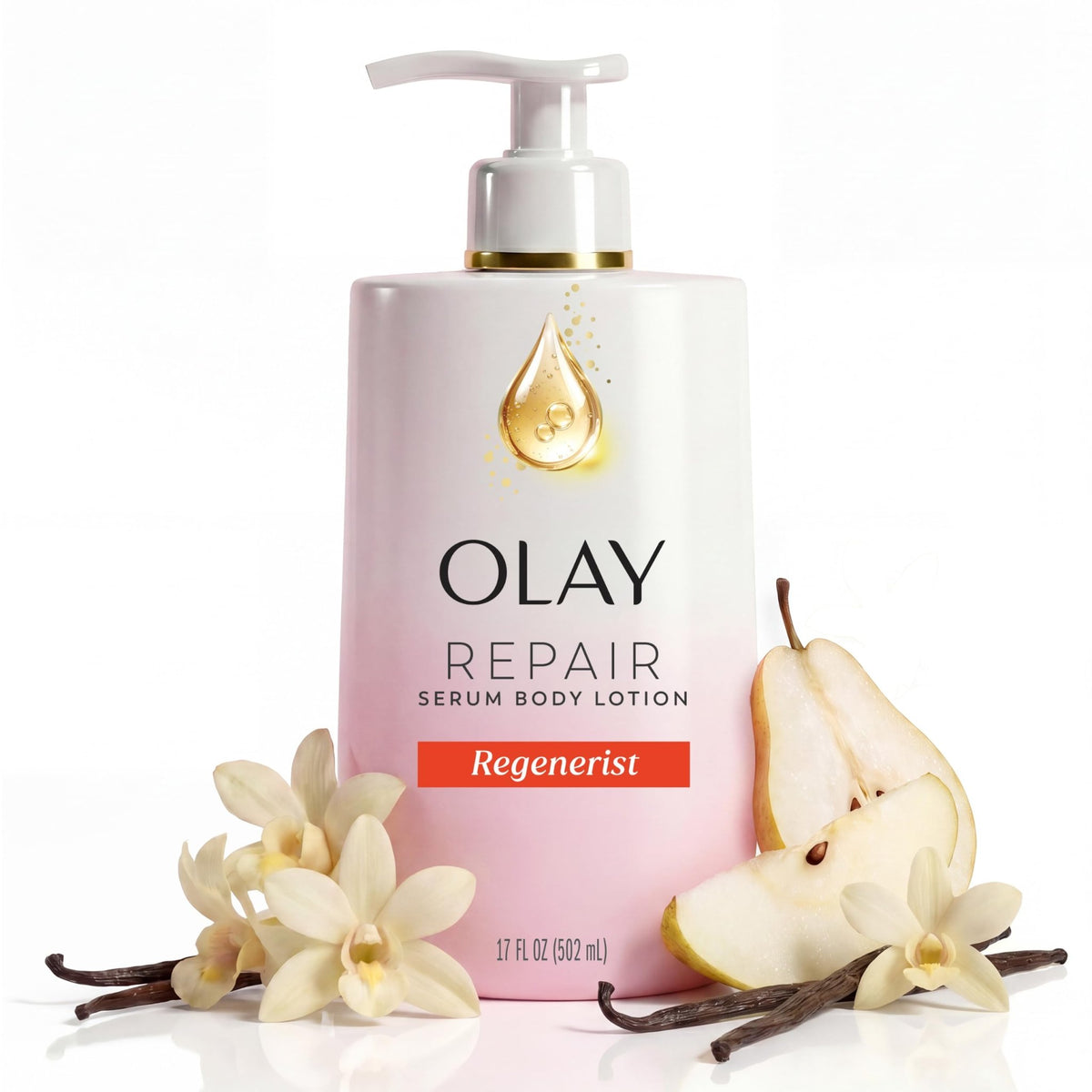 Olay Body Lotion for Women, Smoothing with Retinol Serum, Visibly Smoother Skin, 24hr Moisture & Hydration, Fast Absorbing Formula, Vitamin B3 Complex, For All Skin Types, 17 fl oz - Jansha Store
