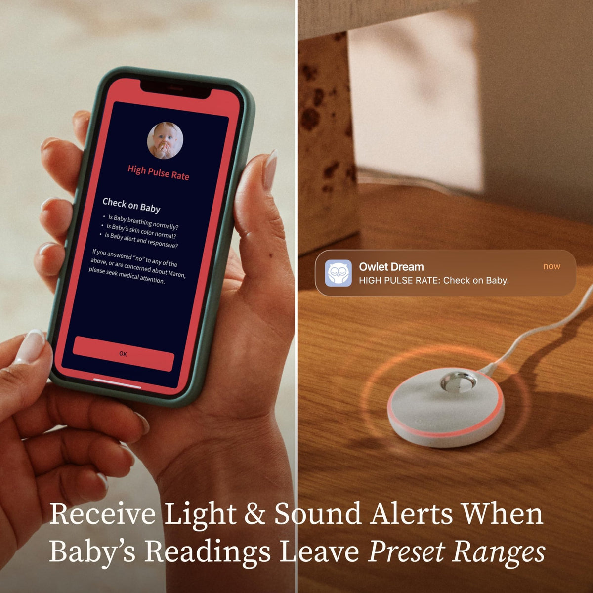 Owlet Dream Sock Smart Baby Monitor, Better Sleep for Baby & You - Jansha Store
