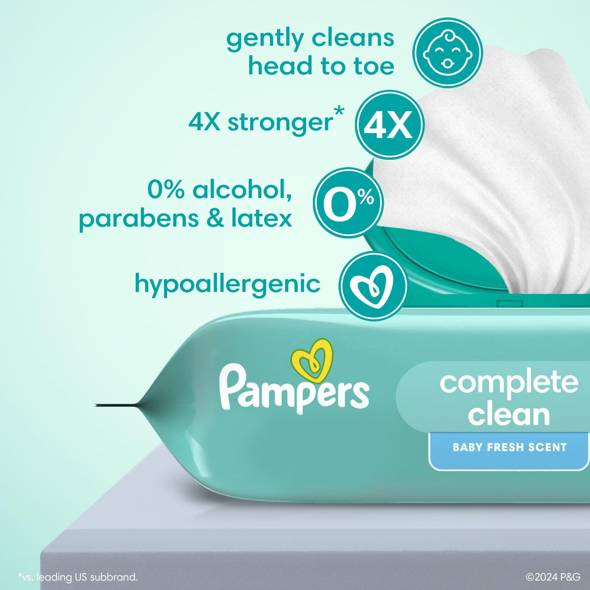 Pampers Complete Clean Baby Wipes - Fresh Scent 1X 72 Count - Jansha Store