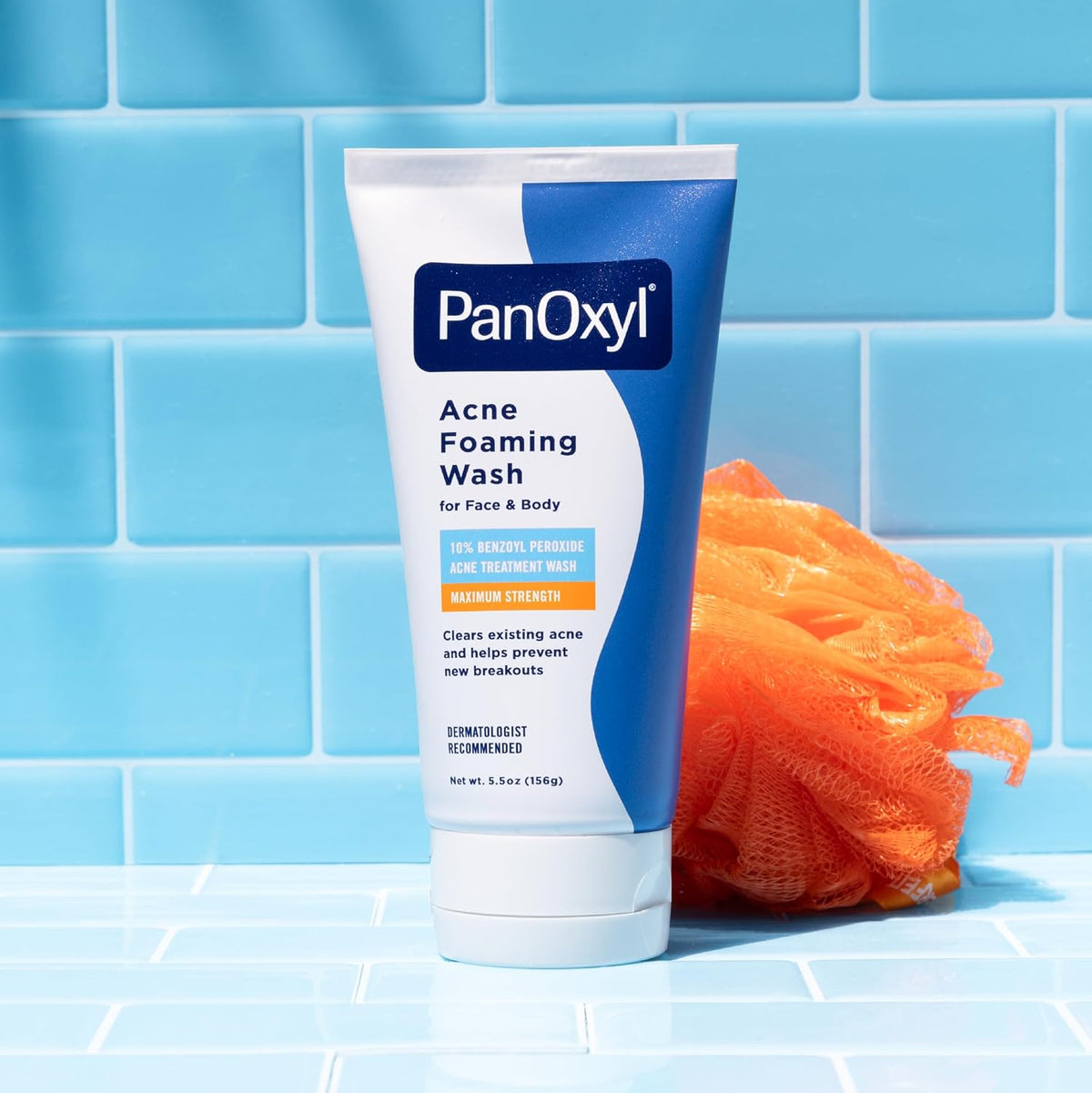 PanOxyl Acne Foaming Wash, 10% Benzoyl Peroxide, For Face & Body, 5.5 oz - Jansha Store