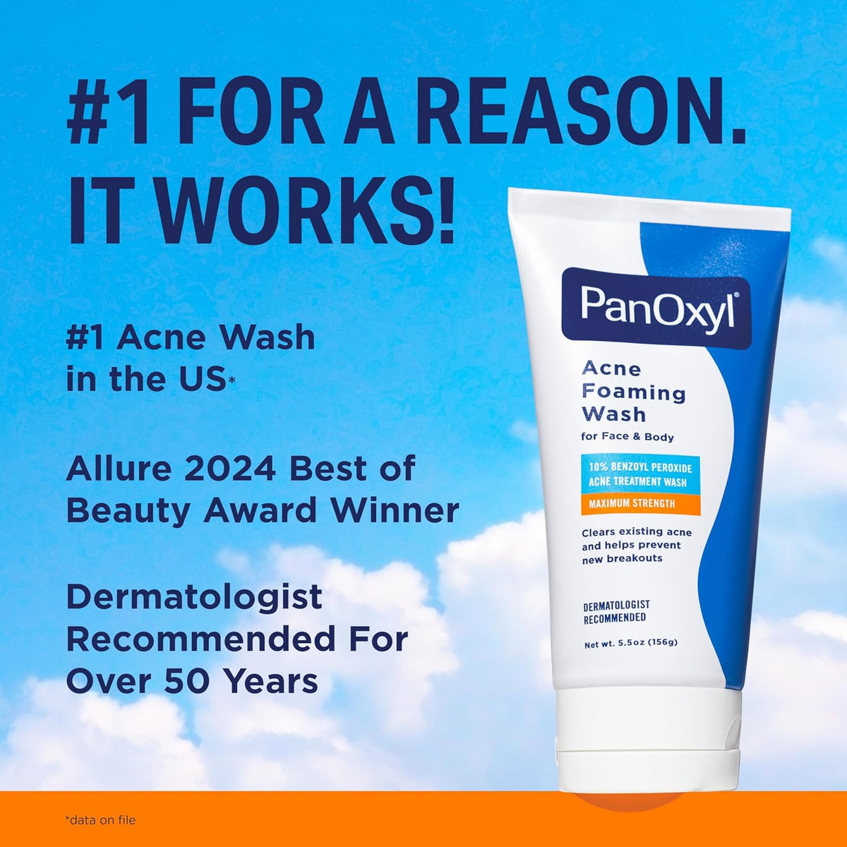 PanOxyl Acne Foaming Wash, 10% Benzoyl Peroxide, For Face & Body, 5.5 oz - Jansha Store