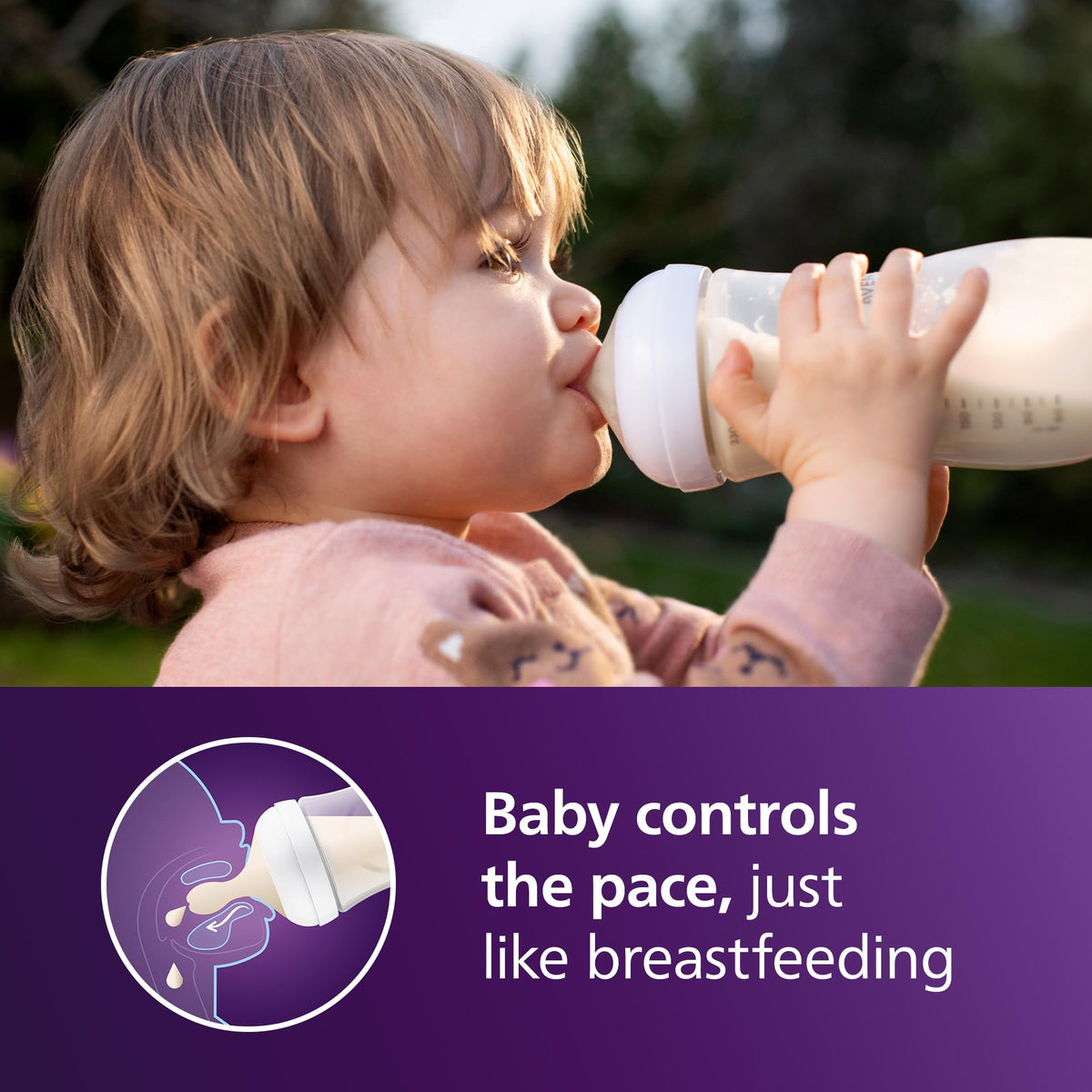 Philips Avent Natural Baby Bottles, Medium Flow, 9 oz, BPA-Free, 4-Pack - Jansha Store