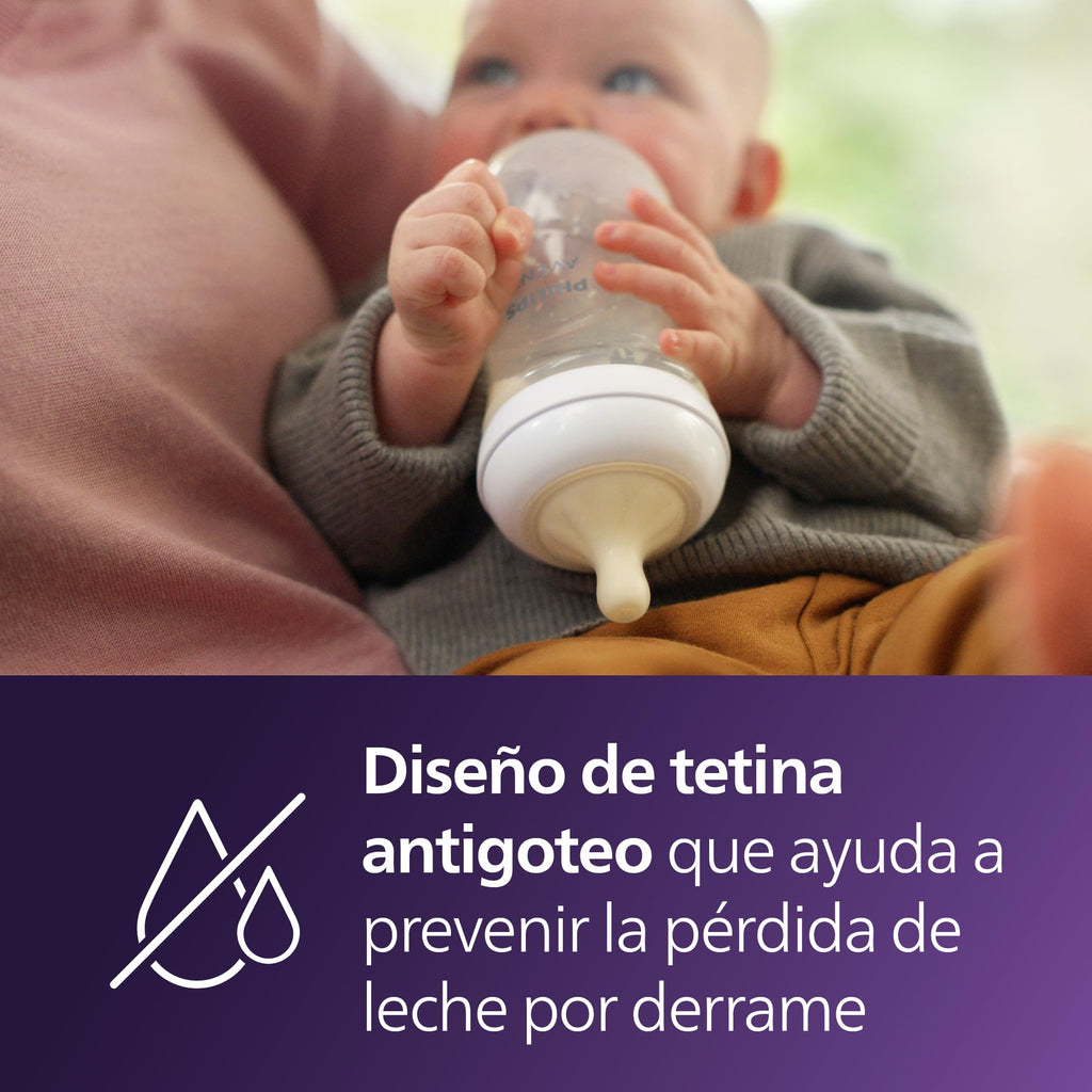 Philips Avent Natural Baby Bottles, Medium Flow, 9 oz, BPA-Free, 4-Pack - Jansha Store