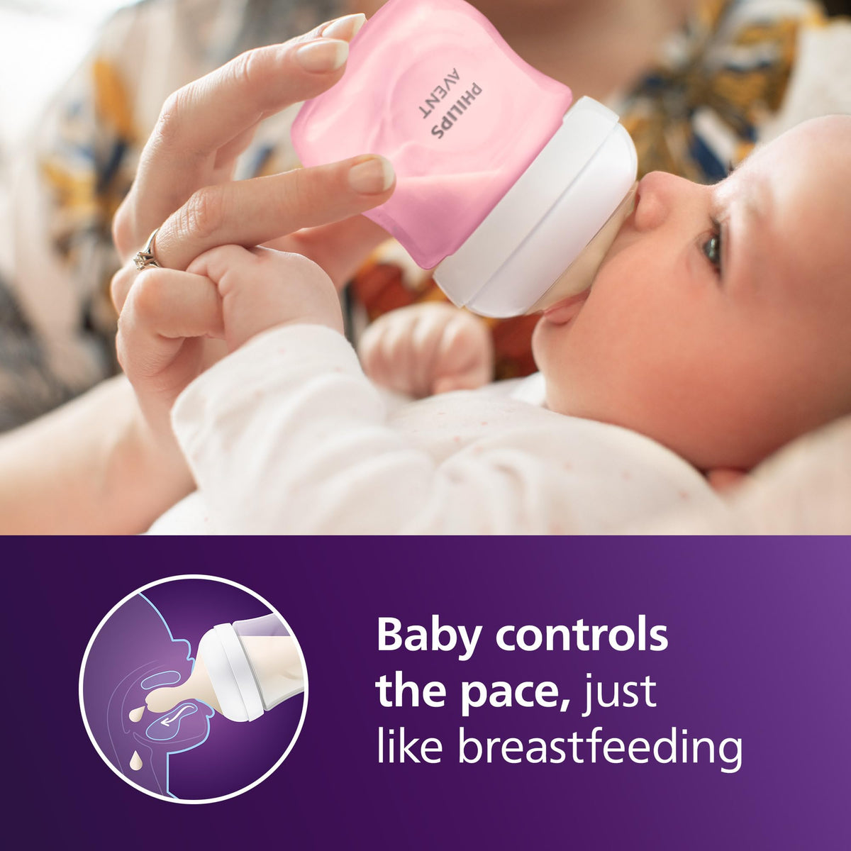 Philips Avent Natural Baby Bottles, Medium Flow, 9 oz, BPA-Free, 4-Pack - Jansha Store