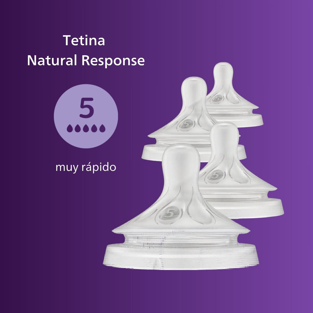Philips Avent Natural Response Nipples, Fast Flow, 4-Pack - Jansha Store