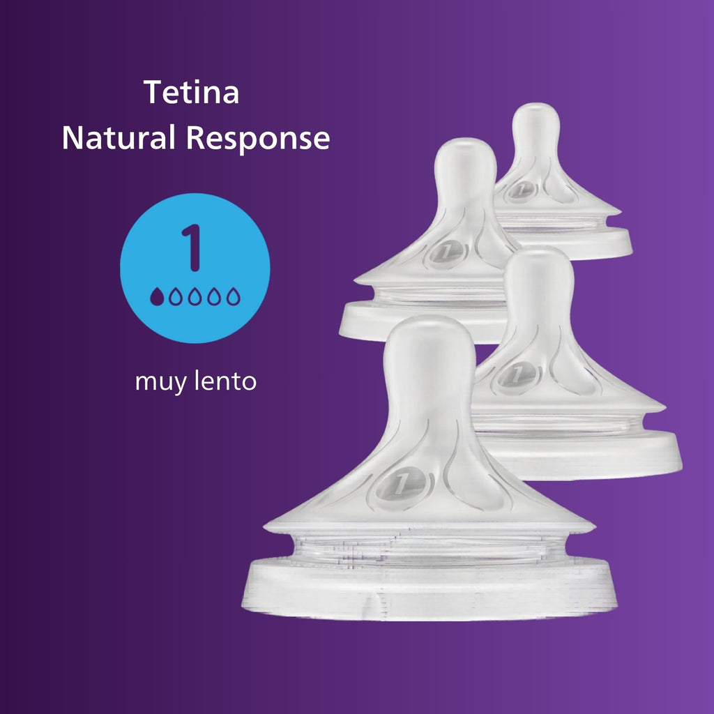 Philips Avent Natural Response Nipples, Fast Flow, 4-Pack - Jansha Store
