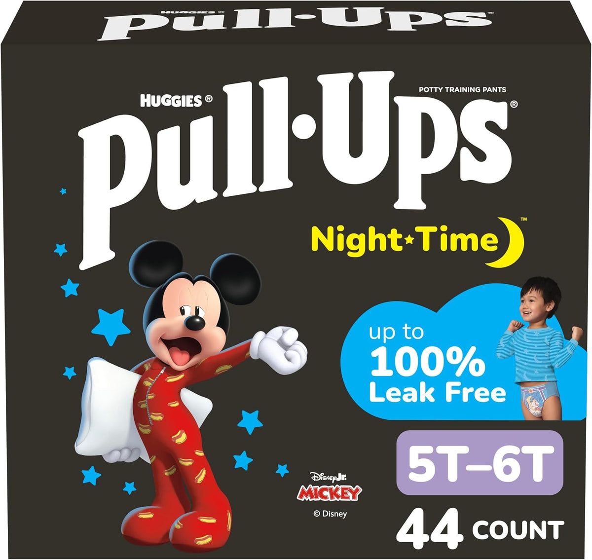 Pull-Ups Boys' Night-Time Potty Training Pants, Size 5T-6T, 44 Count - Jansha Store