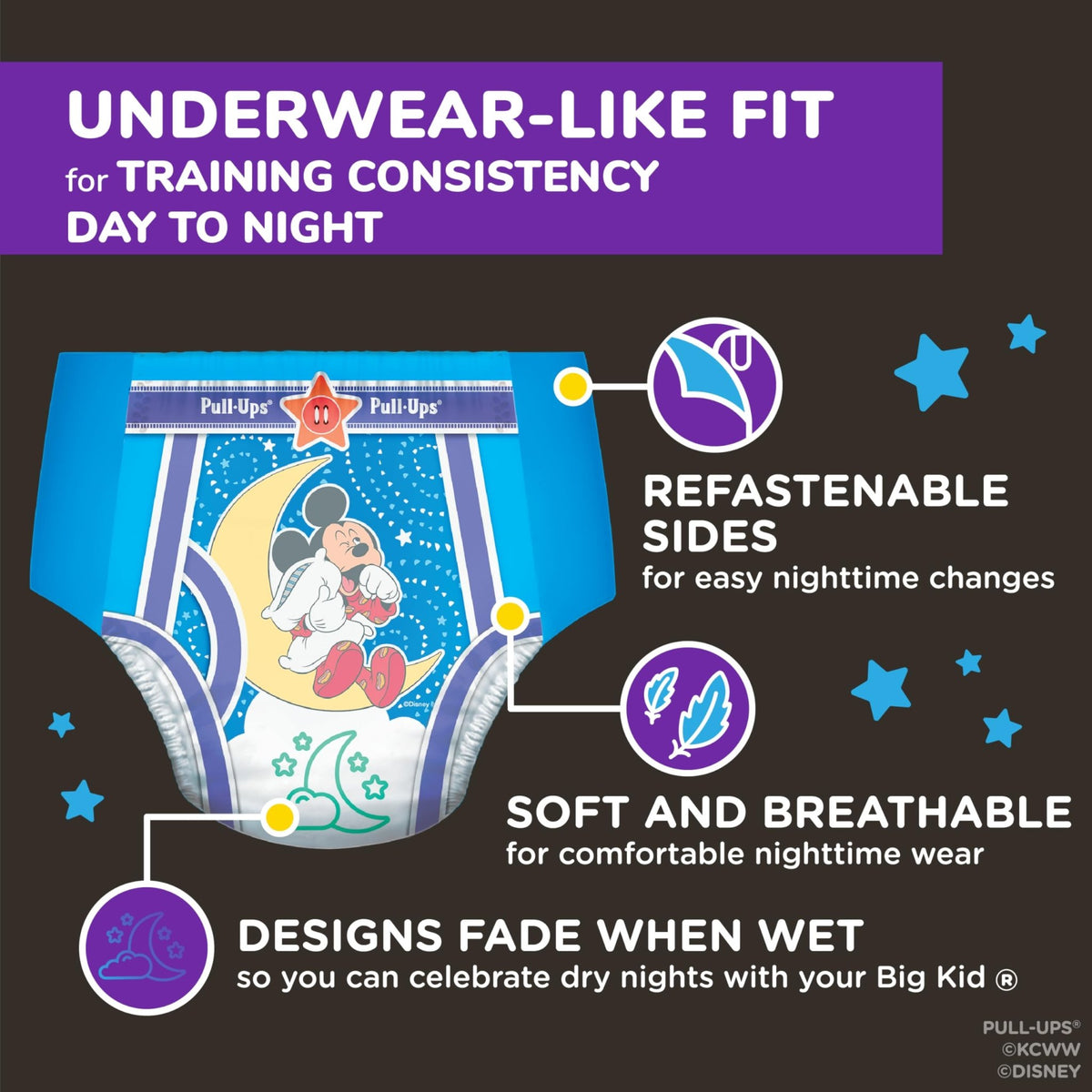 Pull-Ups Boys' Night-Time Potty Training Pants, Size 5T-6T, 44 Count - Jansha Store