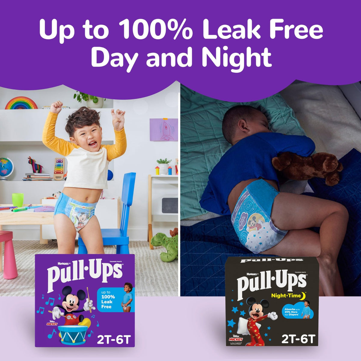 Pull-Ups Boys' Night-Time Potty Training Pants, Size 5T-6T, 44 Count - Jansha Store