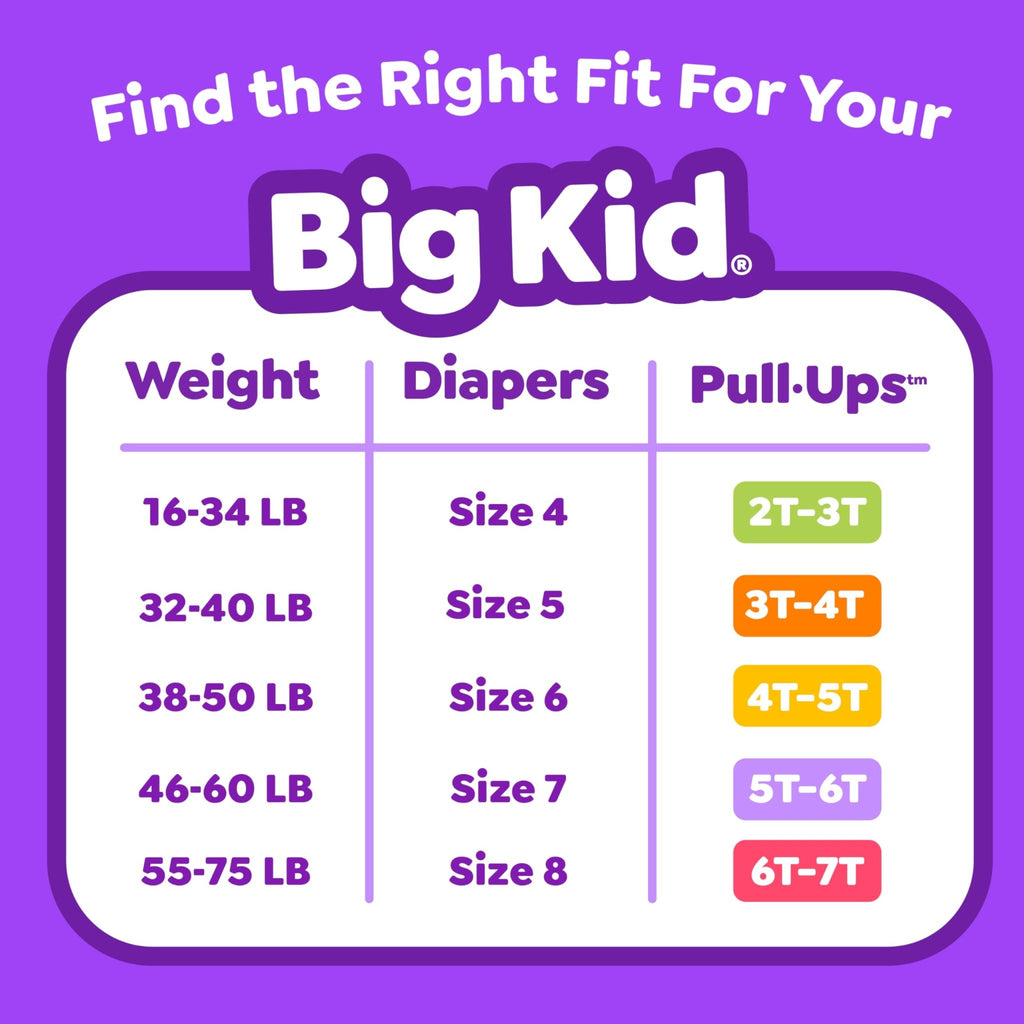 Pull-Ups Girls' Potty Training Pants, Size 5T-6T, 80 Count - Jansha Store