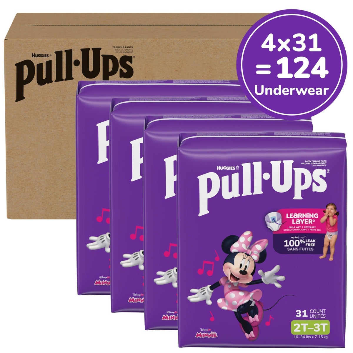 Pull-Ups Girls' Potty Training Pants, Size 5T-6T, 80 Count - Jansha Store