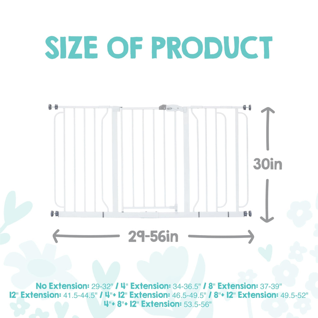 Regalo Safety 29"-38.5" Easy Step Baby Gate, Bottom of Stairs & Doorways - Jansha Store