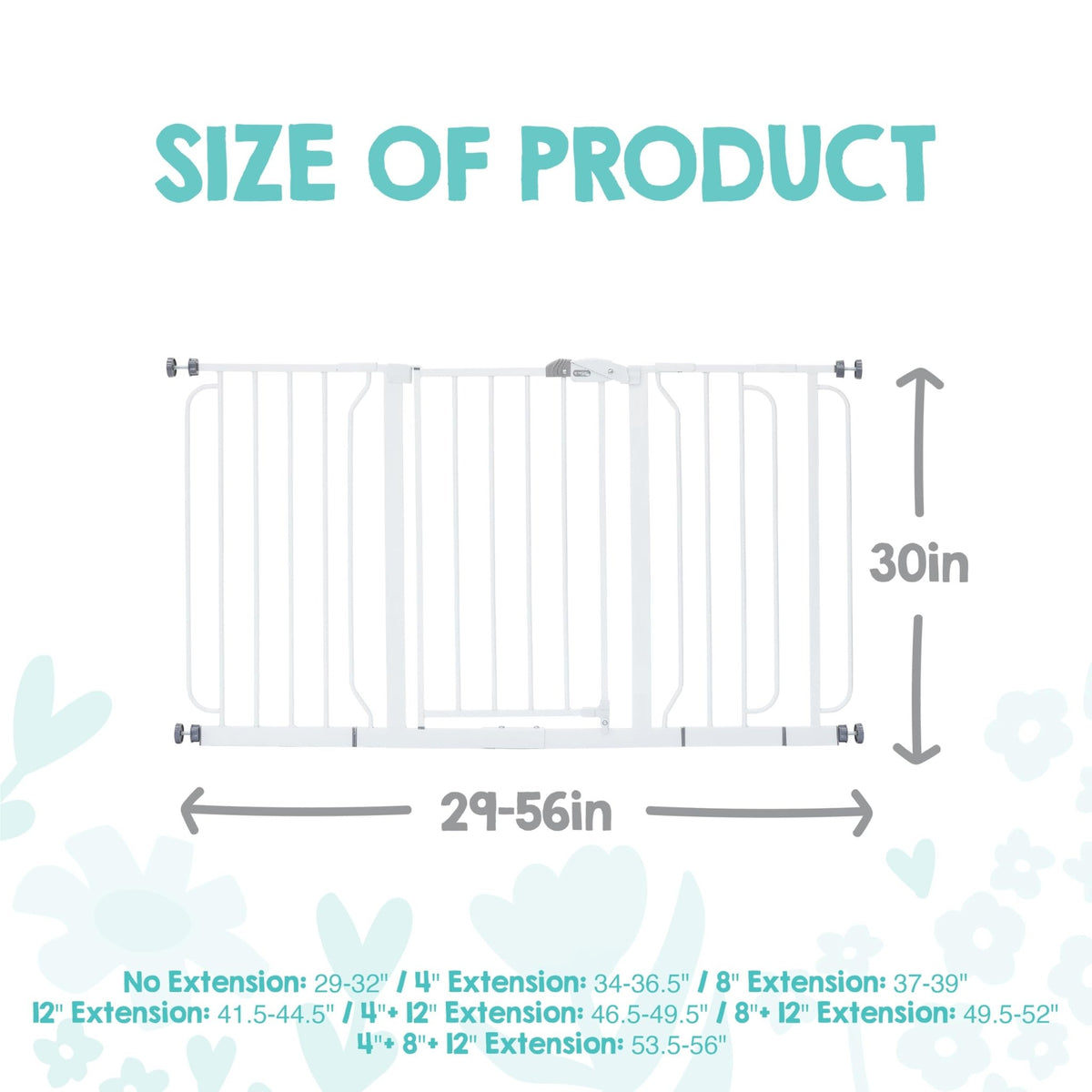 Regalo Safety 29"-38.5" Easy Step Baby Gate, Bottom of Stairs & Doorways - Jansha Store