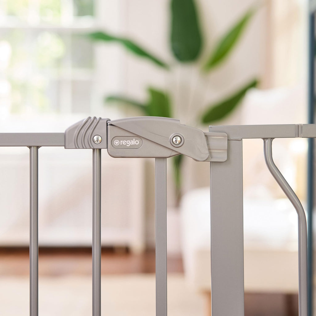 Regalo Safety 29"-38.5" Easy Step Baby Gate, Bottom of Stairs & Doorways - Jansha Store