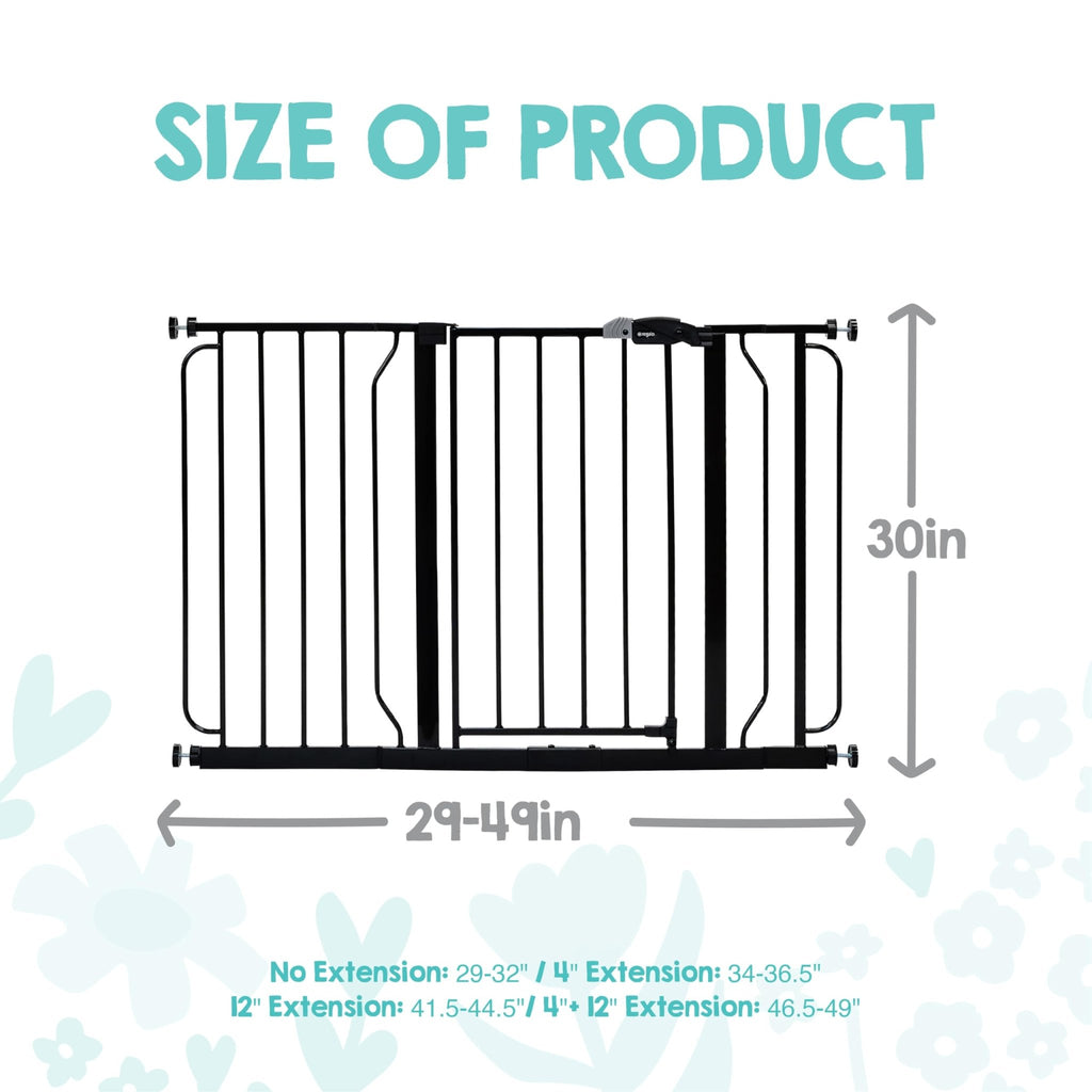 Regalo Safety 29"-38.5" Easy Step Baby Gate, Bottom of Stairs & Doorways - Jansha Store