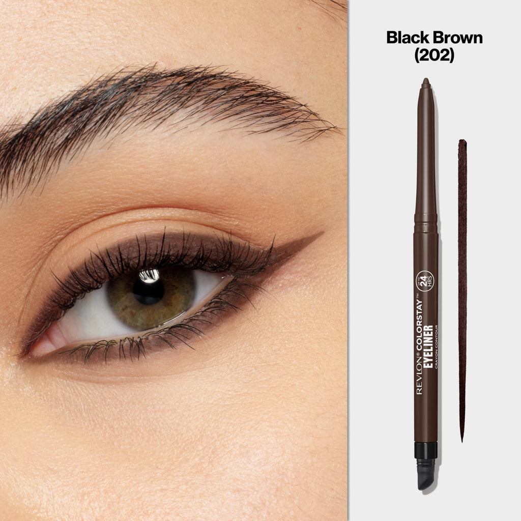 Revlon ColorStay Pencil Waterproof Eyeliner, 201 Black, 2 pack - Jansha Store