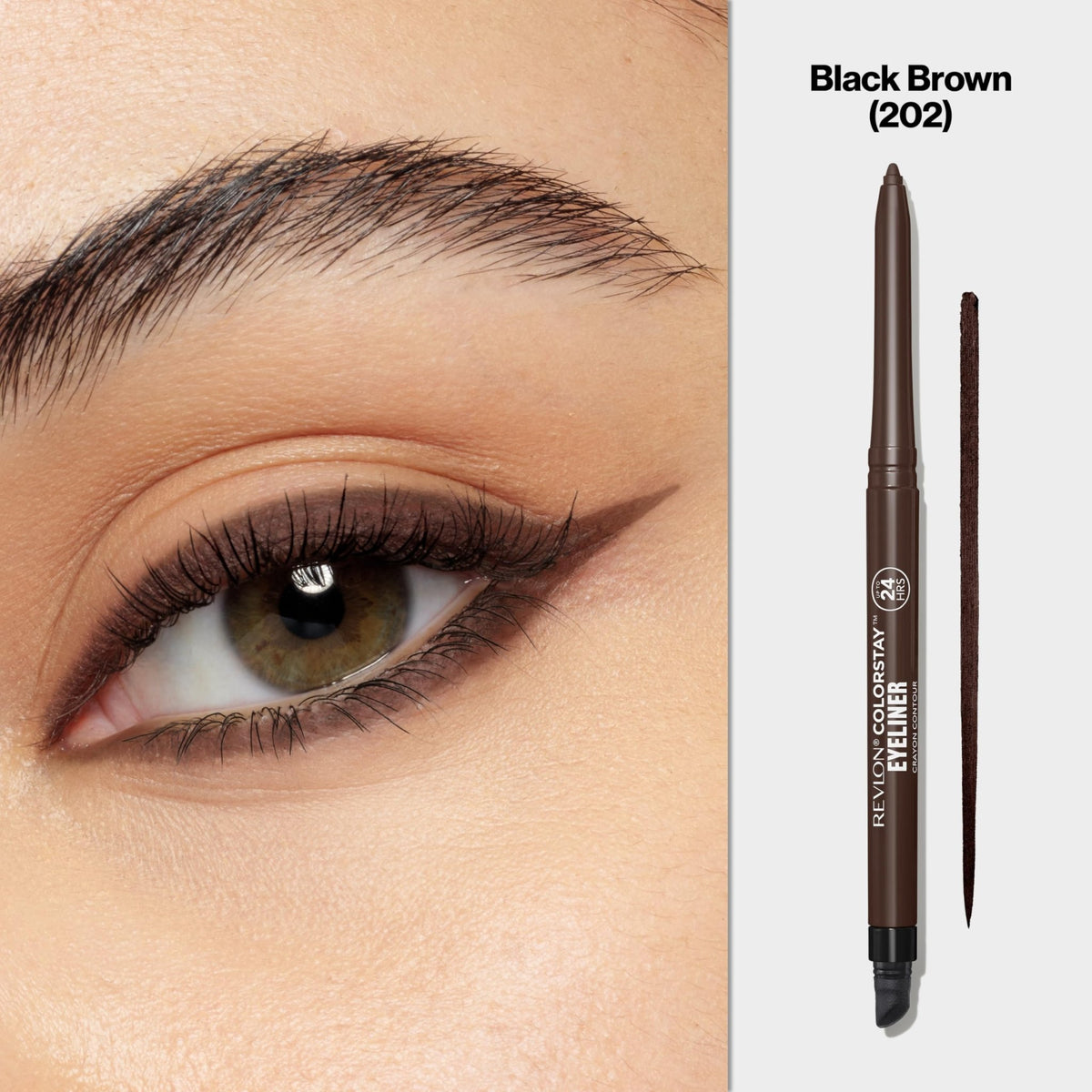 Revlon ColorStay Pencil Waterproof Eyeliner, 201 Black, 2 pack - Jansha Store