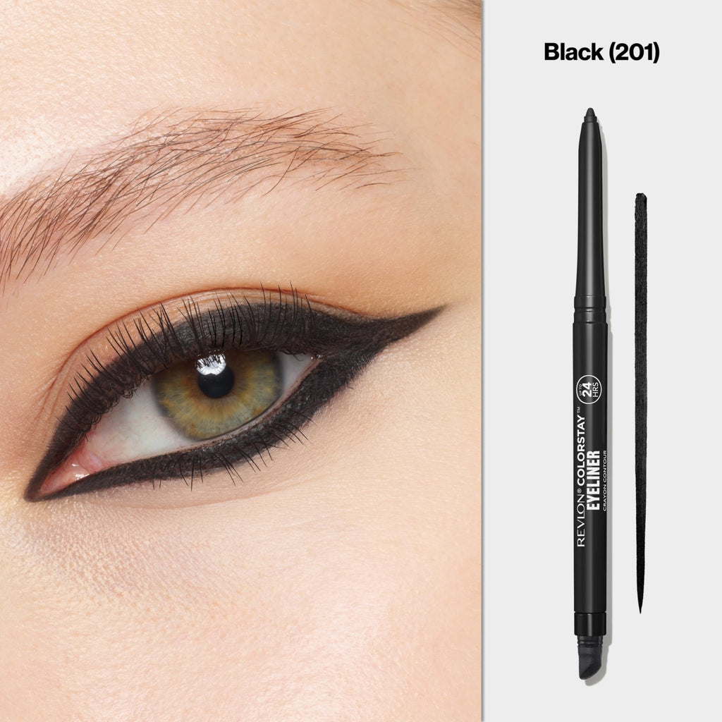 Revlon ColorStay Pencil Waterproof Eyeliner, 201 Black, 2 pack - Jansha Store