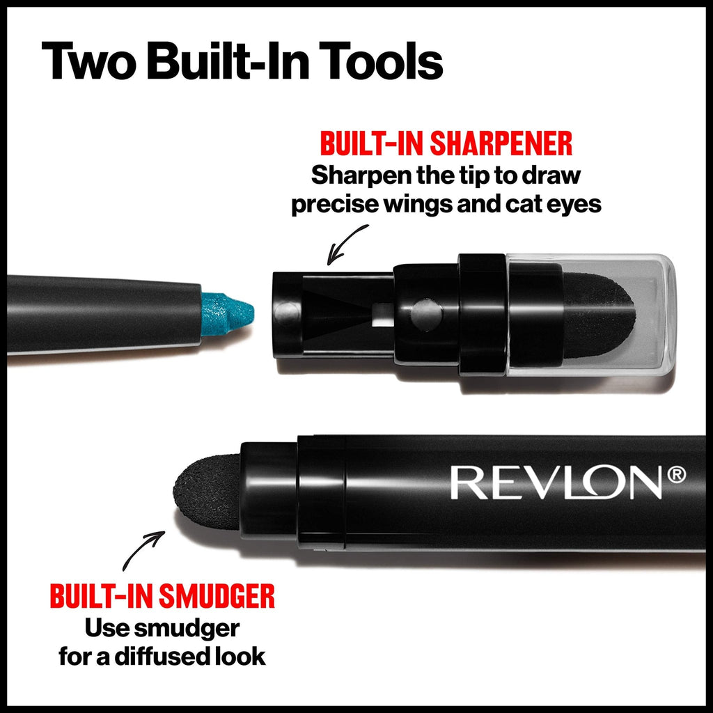 Revlon ColorStay Pencil Waterproof Eyeliner, 201 Black, 2 pack - Jansha Store