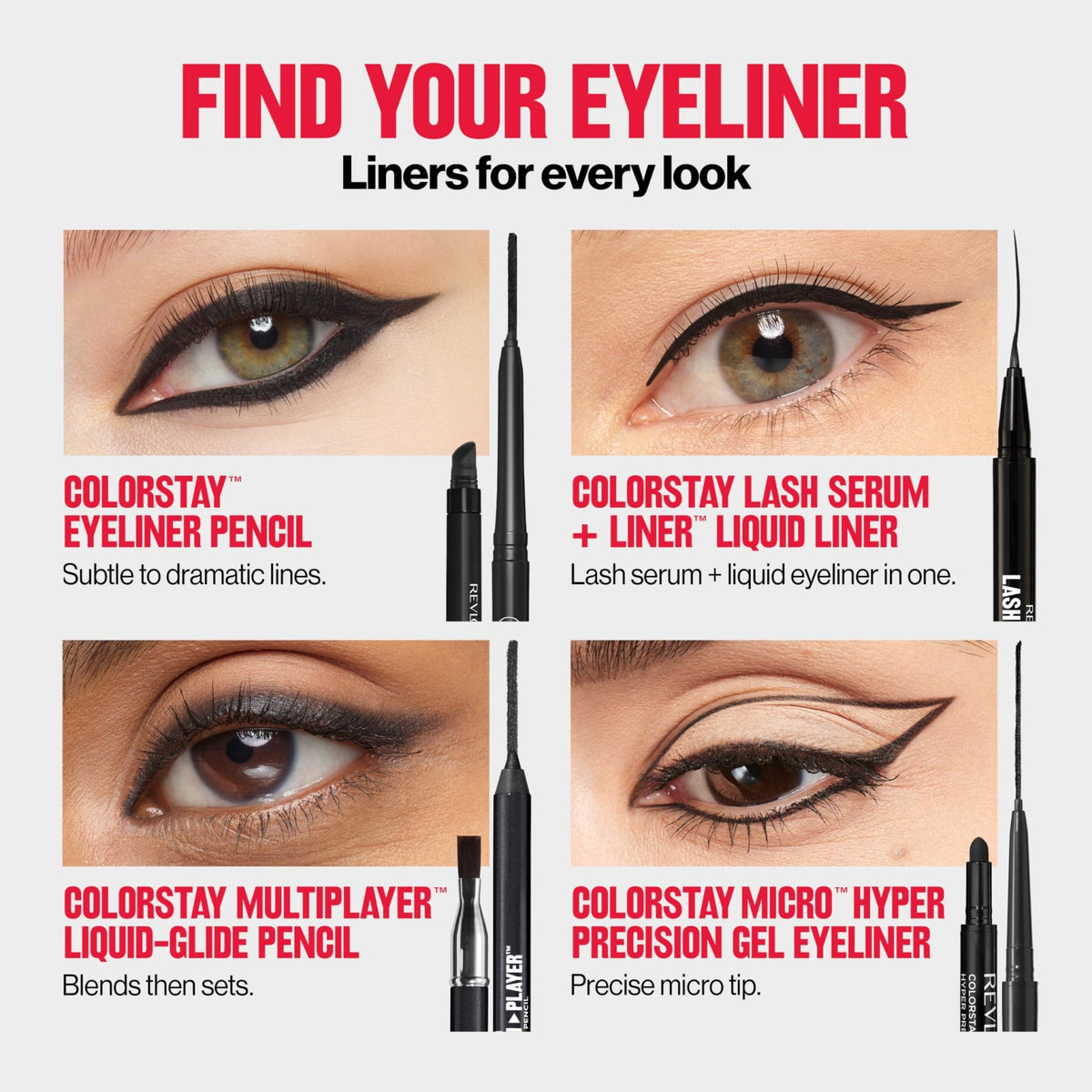 Revlon ColorStay Pencil Waterproof Eyeliner, 201 Black, 2 pack - Jansha Store