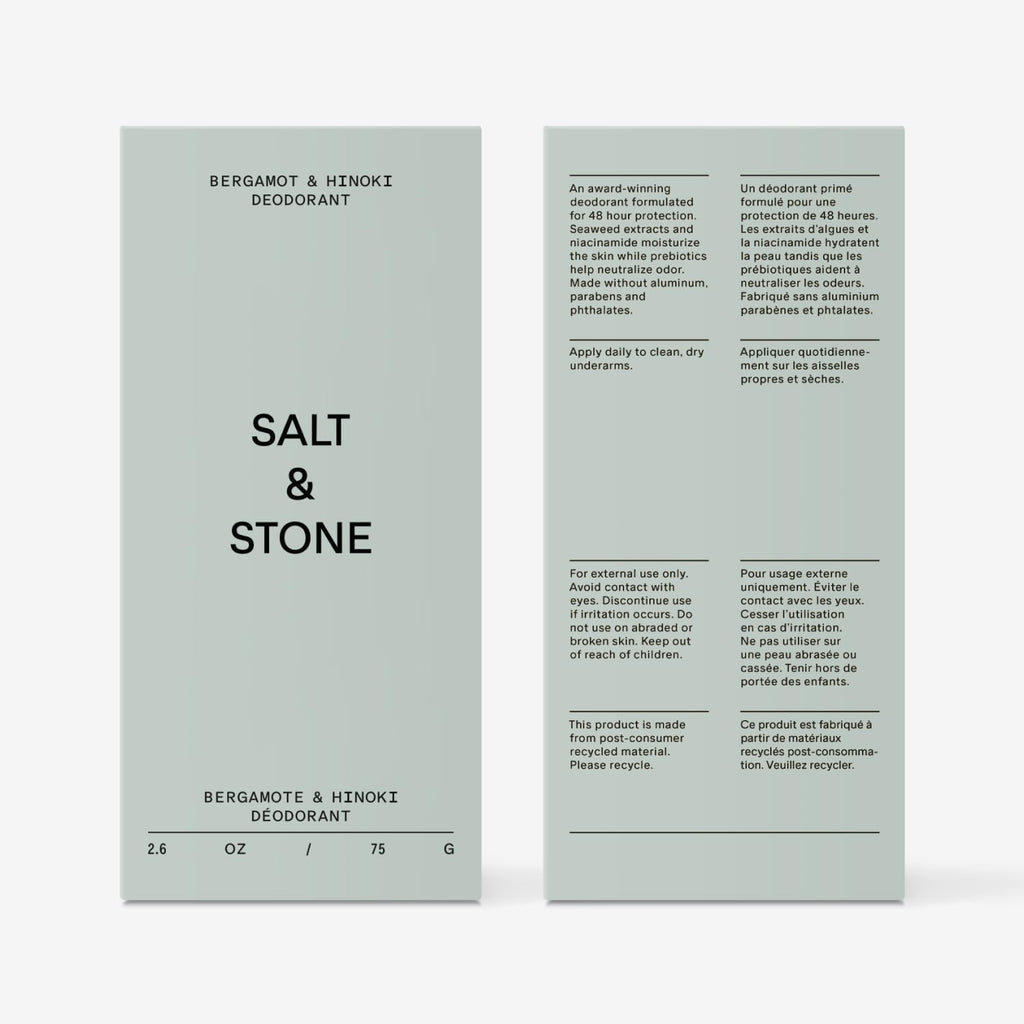 Salt & Stone Aluminum-Free Deodorant for Women & Men Saffron & Cedar 2.6 oz - Jansha Store