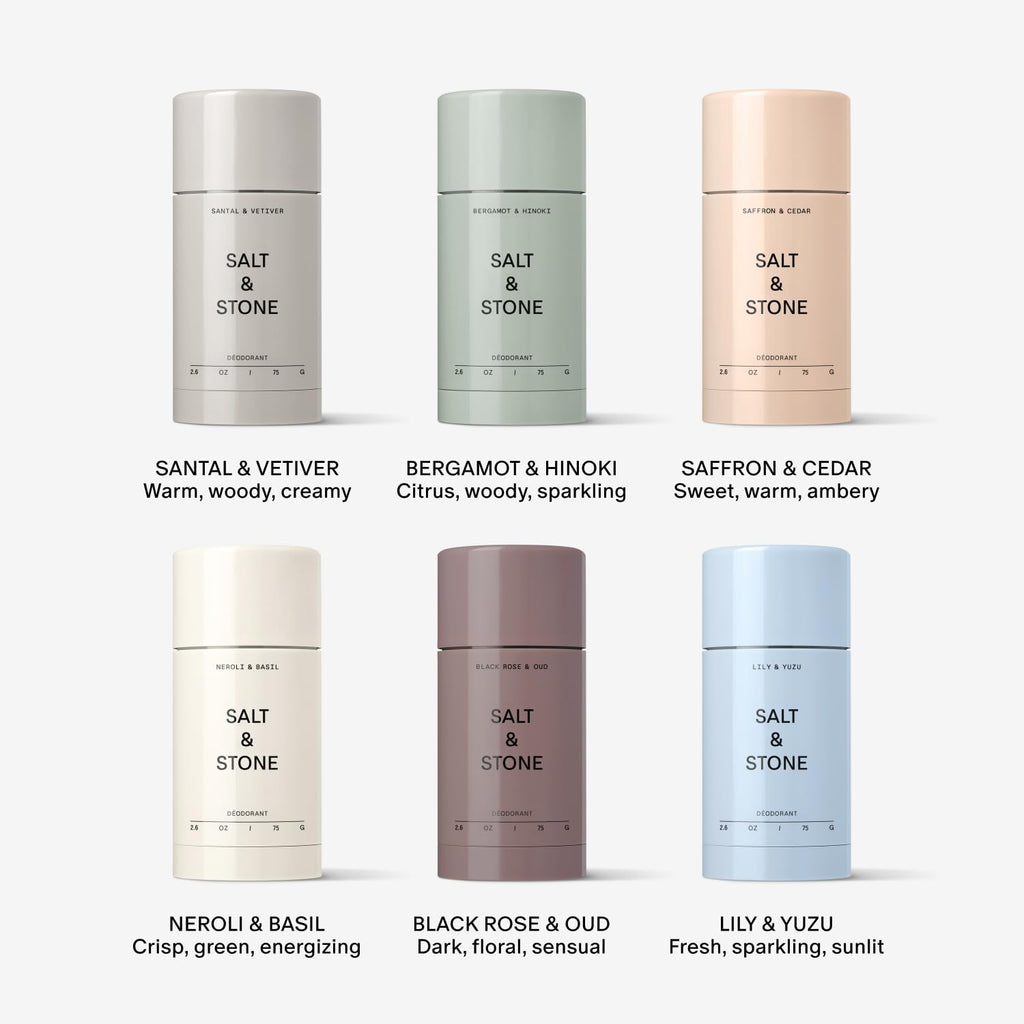 Salt & Stone Aluminum-Free Deodorant for Women & Men Saffron & Cedar 2.6 oz - Jansha Store