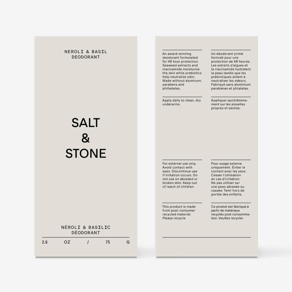 Salt & Stone Aluminum-Free Deodorant for Women & Men Saffron & Cedar 2.6 oz - Jansha Store
