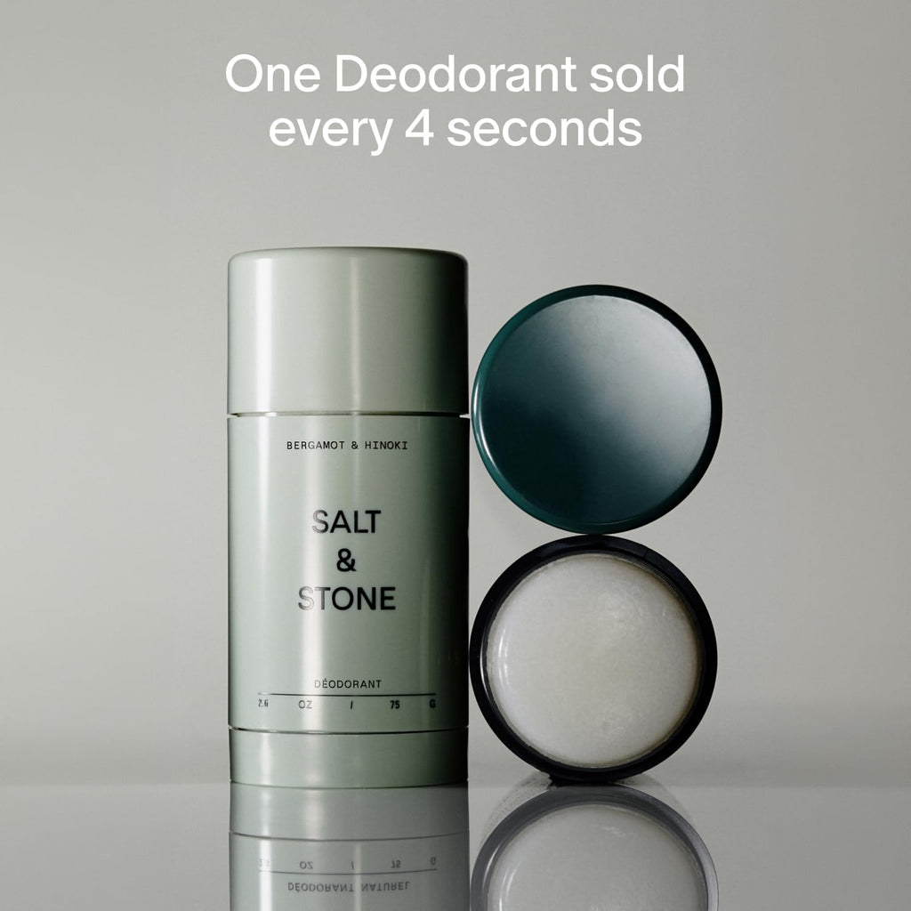 Salt & Stone Aluminum-Free Deodorant for Women & Men Saffron & Cedar 2.6 oz - Jansha Store