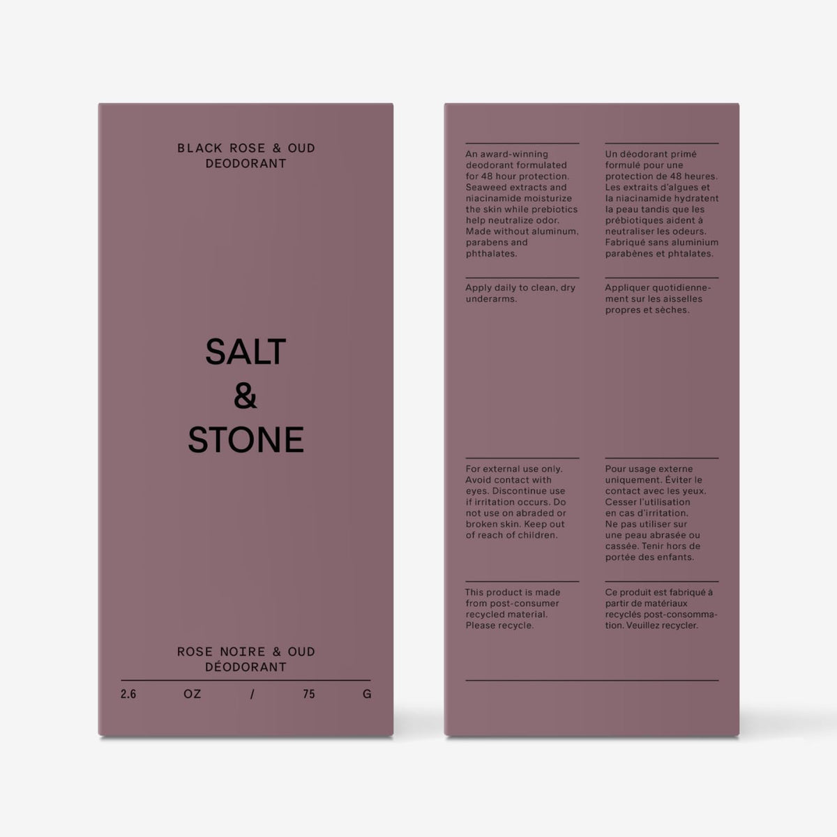 Salt & Stone Aluminum-Free Deodorant for Women & Men Saffron & Cedar 2.6 oz - Jansha Store