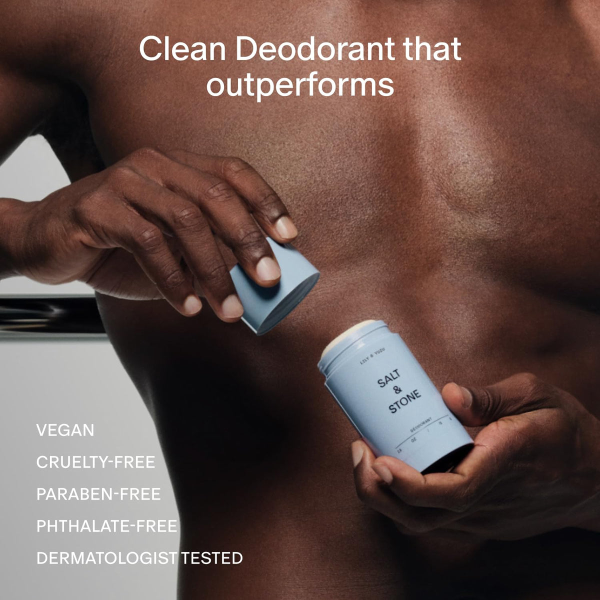Salt & Stone Aluminum-Free Deodorant for Women & Men Saffron & Cedar 2.6 oz - Jansha Store