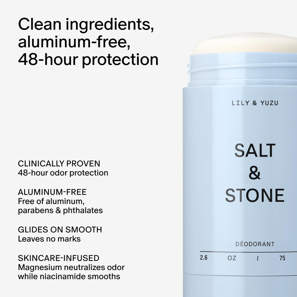 Salt & Stone Aluminum-Free Deodorant for Women & Men Saffron & Cedar 2.6 oz - Jansha Store