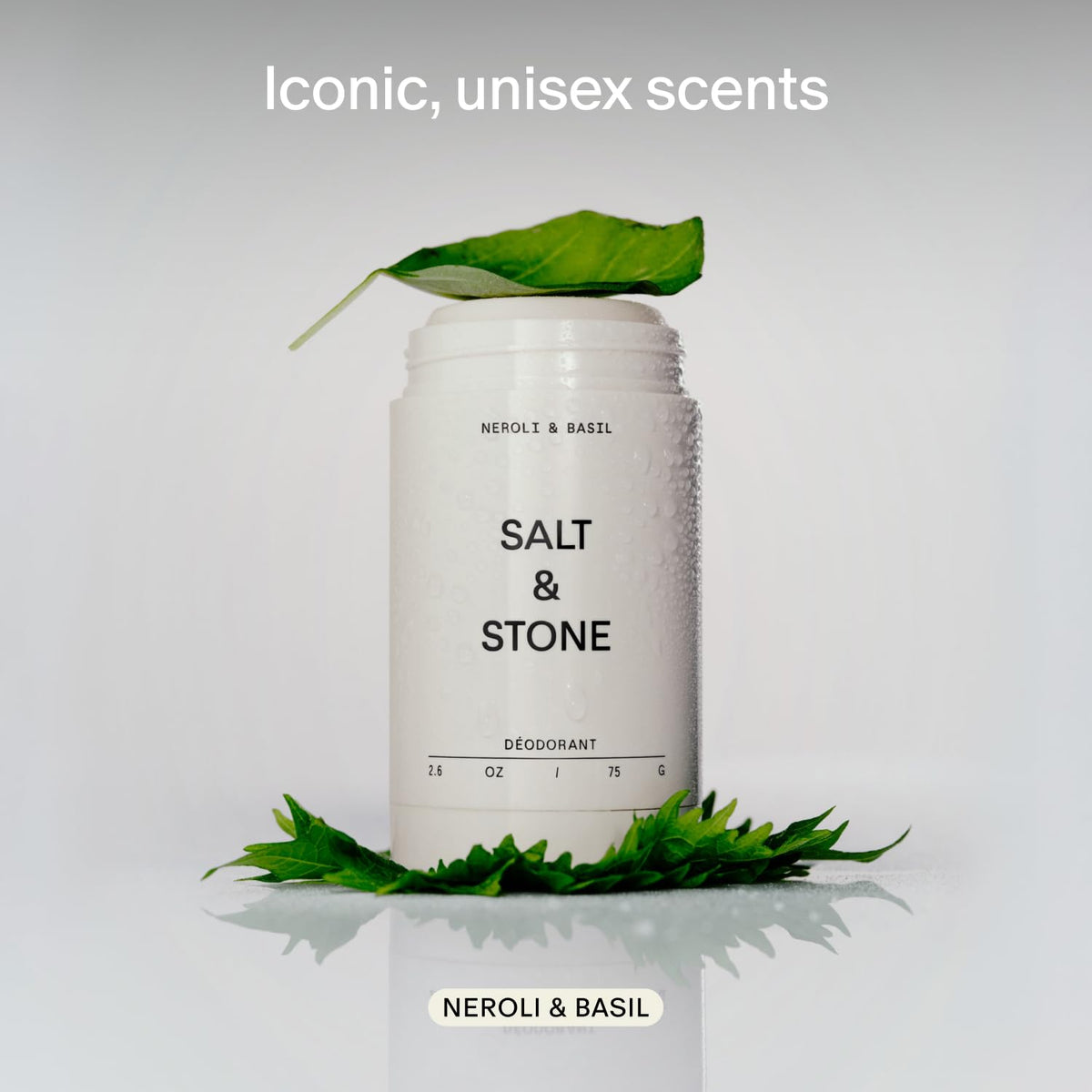 Salt & Stone Aluminum-Free Deodorant for Women & Men Saffron & Cedar 2.6 oz - Jansha Store