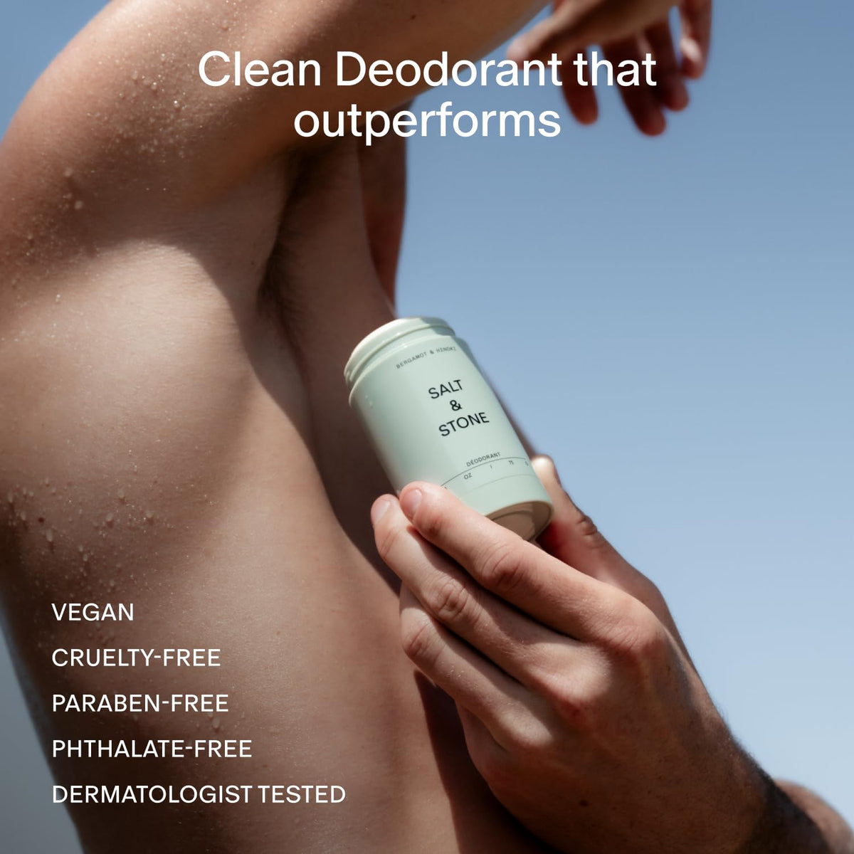 Salt & Stone Aluminum-Free Deodorant for Women & Men Saffron & Cedar 2.6 oz - Jansha Store