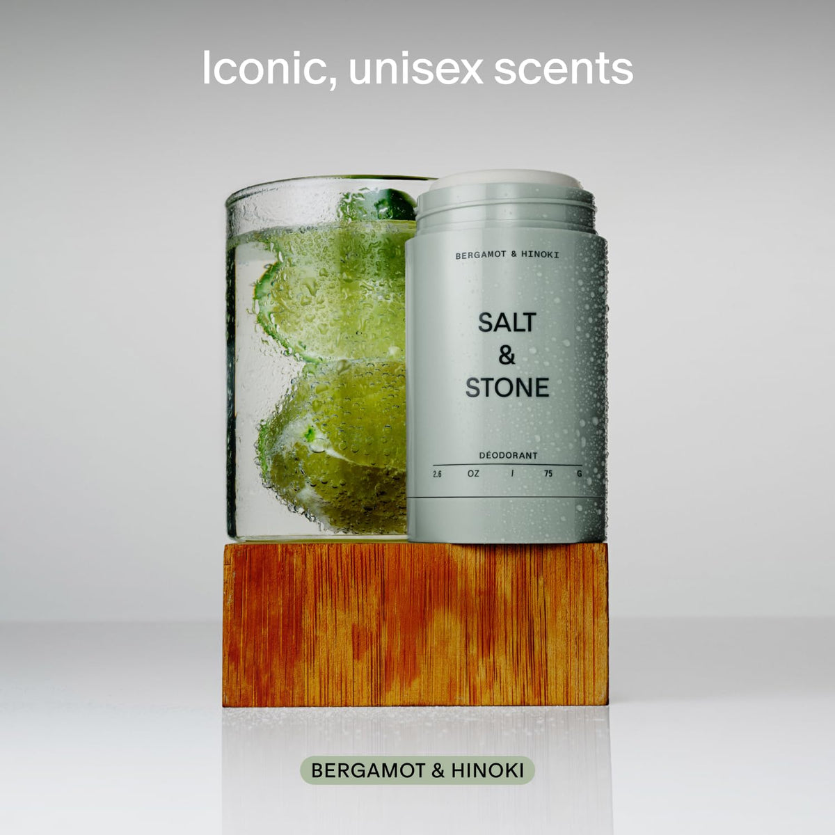 Salt & Stone Aluminum-Free Deodorant for Women & Men Saffron & Cedar 2.6 oz - Jansha Store