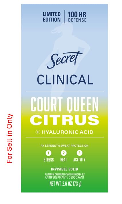 Secret Clinical Strength 100HR Sweat & Odor, Invisible Solid Antiperspirant Deodorant for Women, 3X Stress Protection with Hyaluronic Acid, PH Balanced, Clean Lavender Scent, 2.6 oz - Jansha Store