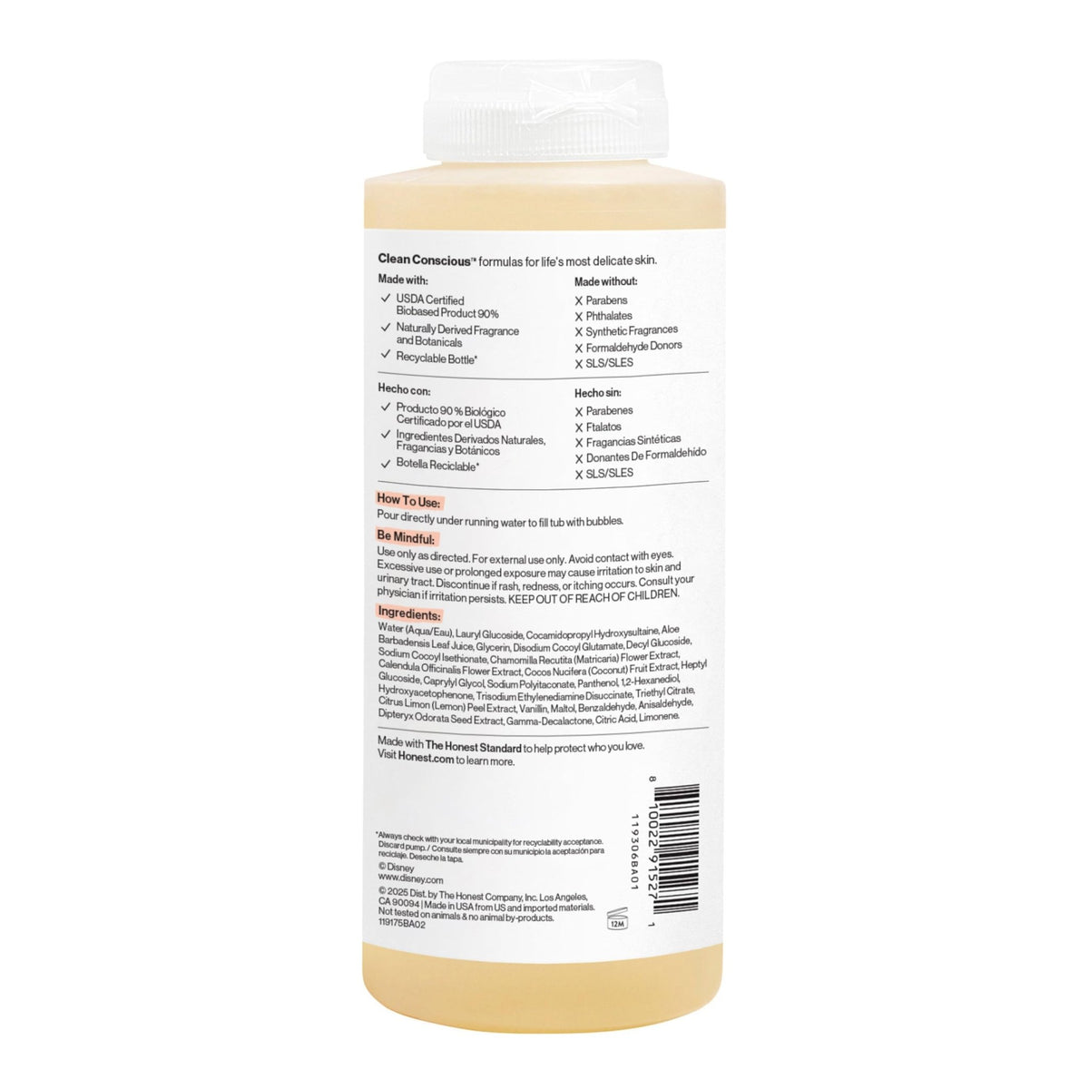 The Honest Company Bubble Bath, Hypoallergenic, Lavender Calm, 12 fl oz - Jansha Store