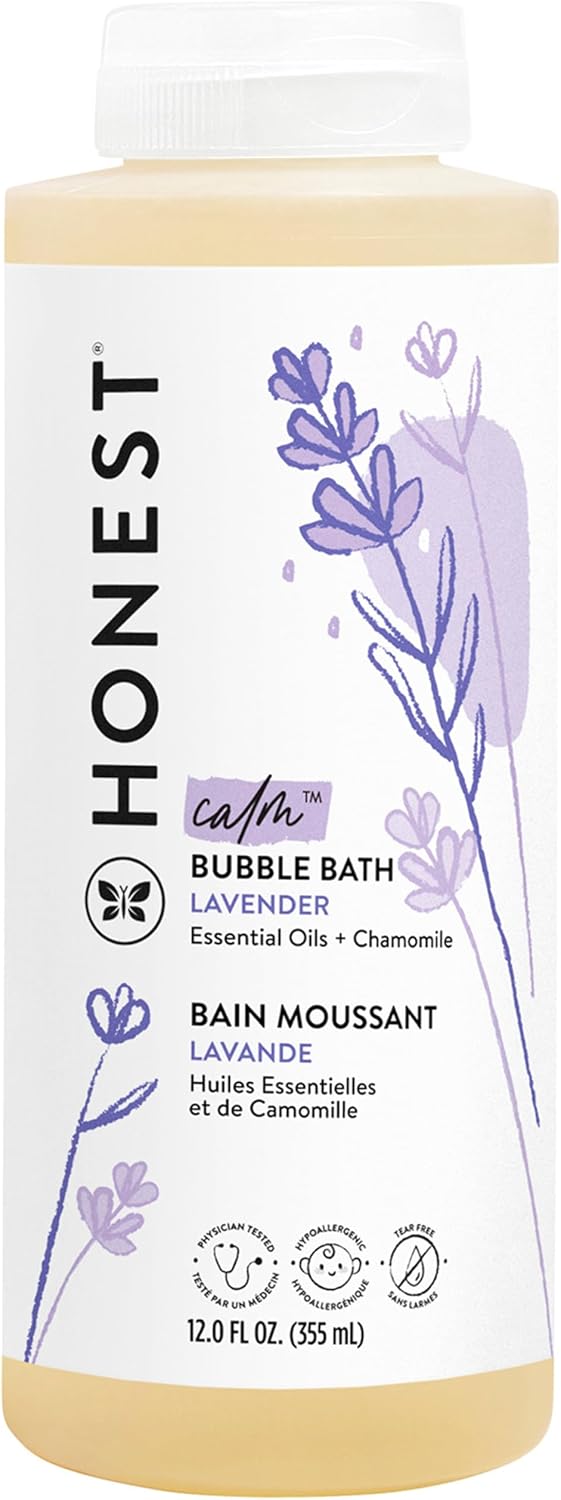 The Honest Company Bubble Bath, Hypoallergenic, Lavender Calm, 12 fl oz - Jansha Store