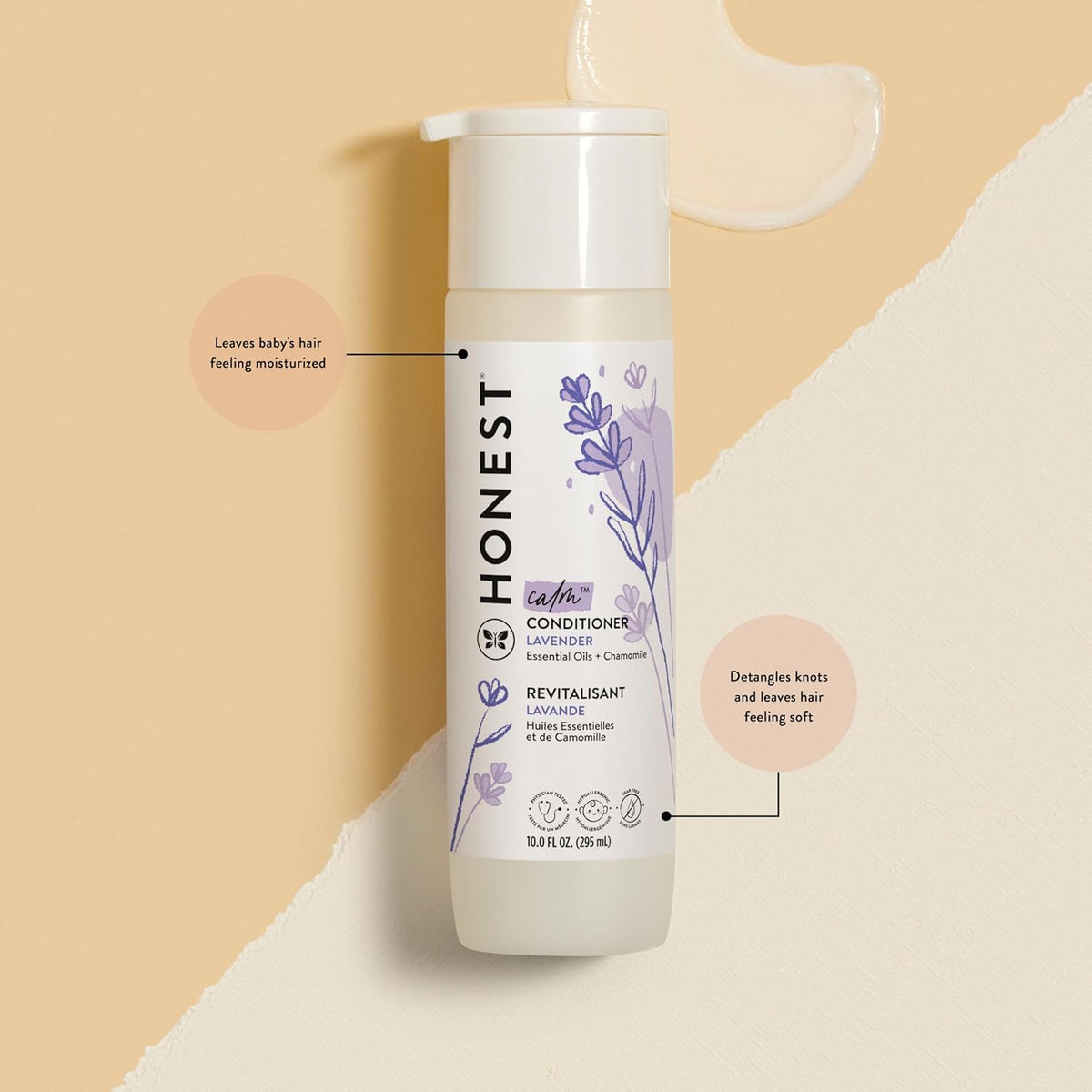 The Honest Company Conditioner, Hypoallergenic, Fragrance-Free, 10 fl oz - Jansha Store
