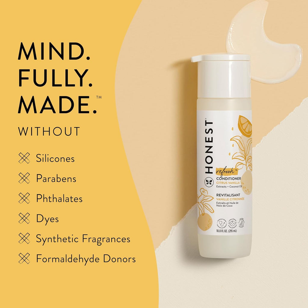 The Honest Company Conditioner, Hypoallergenic, Fragrance-Free, 10 fl oz - Jansha Store