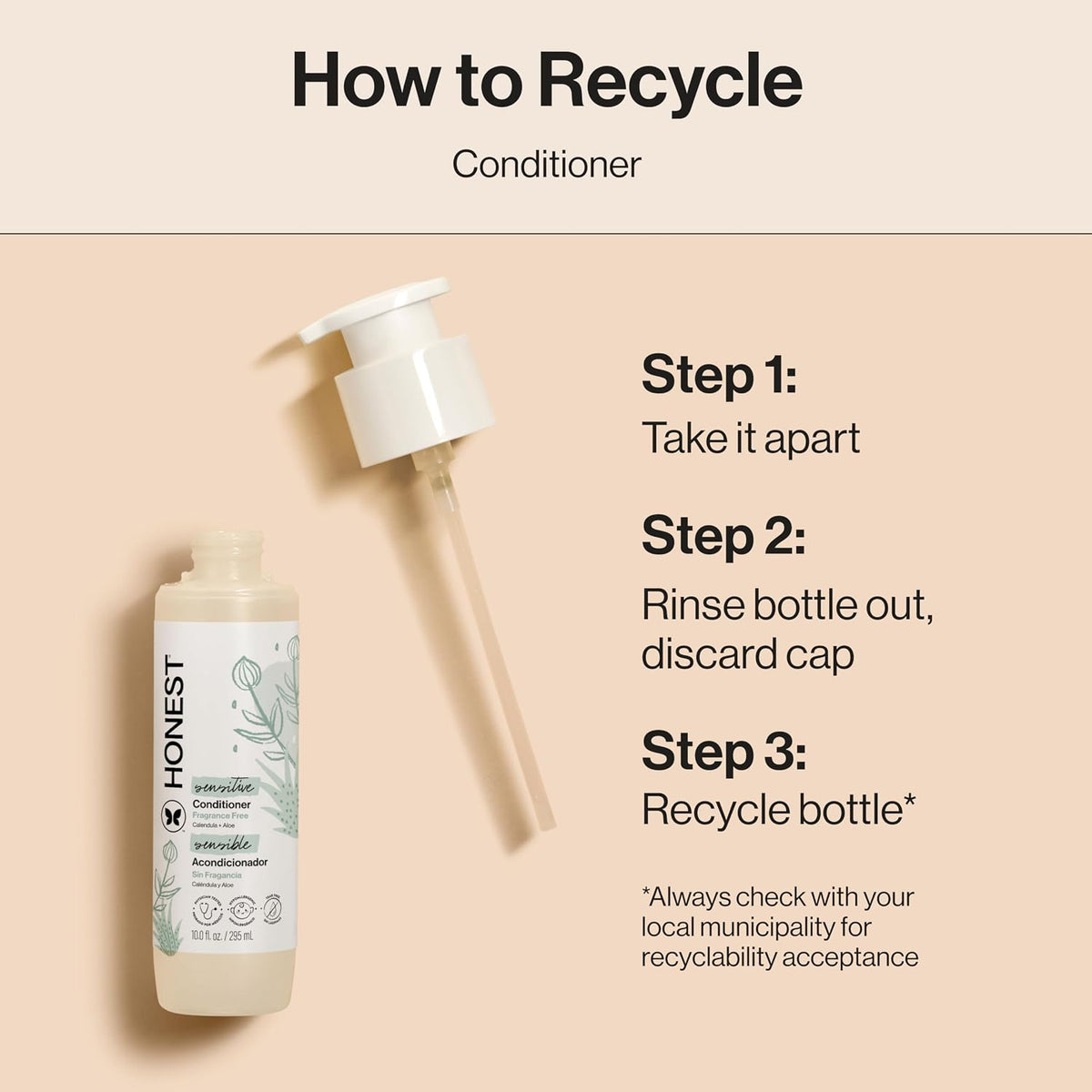 The Honest Company Conditioner, Hypoallergenic, Fragrance-Free, 10 fl oz - Jansha Store