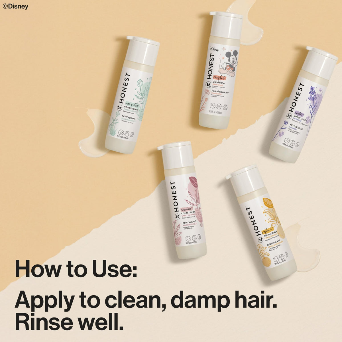 The Honest Company Conditioner, Hypoallergenic, Fragrance-Free, 10 fl oz - Jansha Store