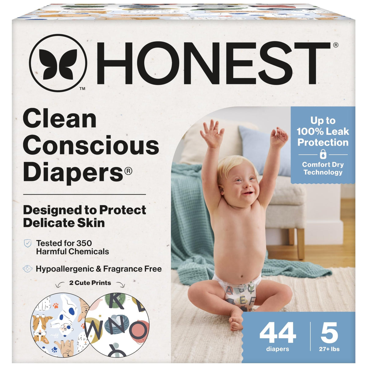 The Honest Company Diapers, All the Alpacas + Turtle Time, Size 1, 78 Count - Jansha Store