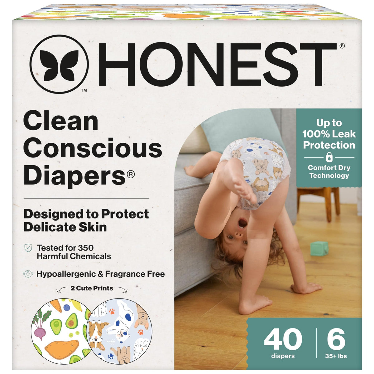 The Honest Company Diapers, All the Alpacas + Turtle Time, Size 1, 78 Count - Jansha Store