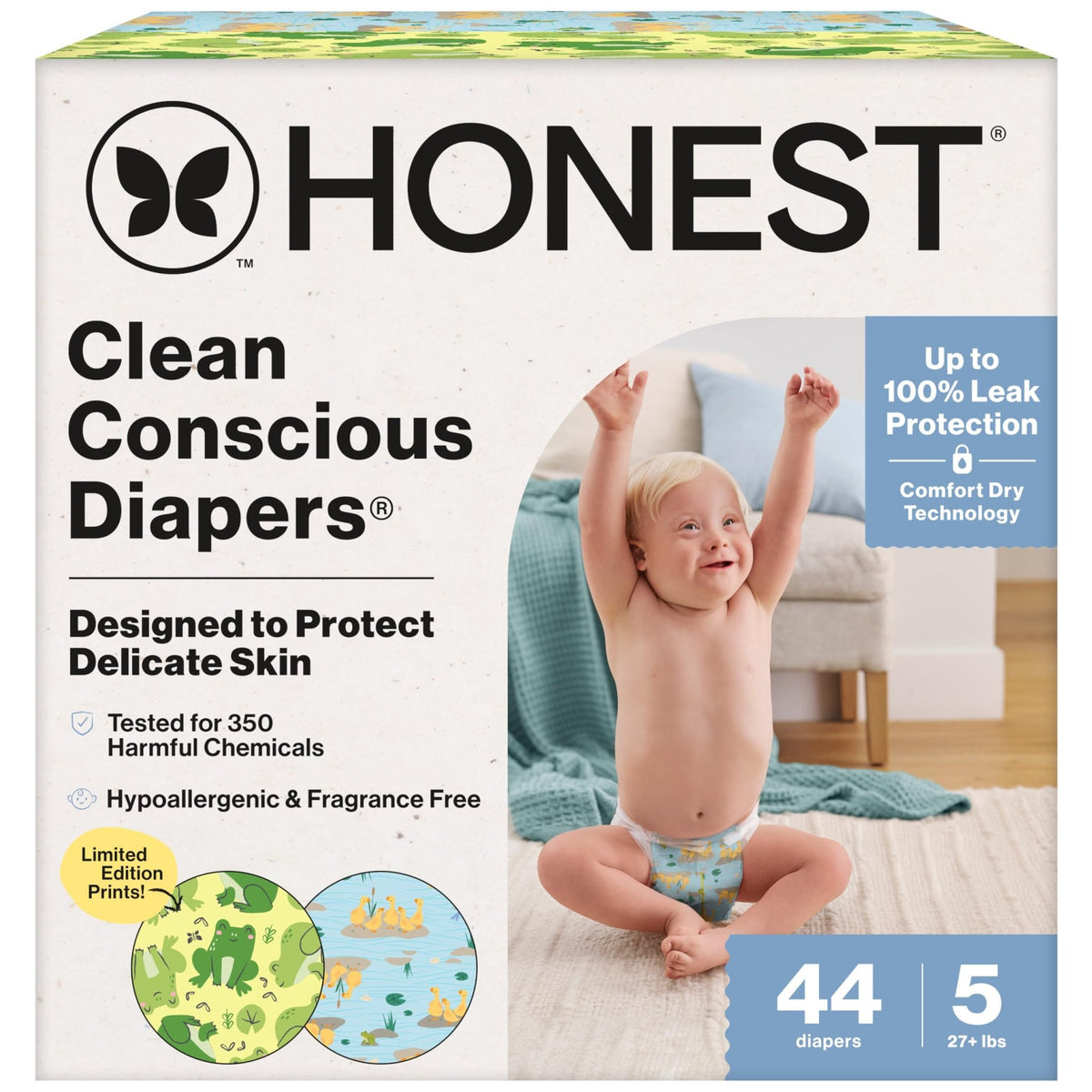 The Honest Company Diapers, All the Alpacas + Turtle Time, Size 1, 78 Count - Jansha Store